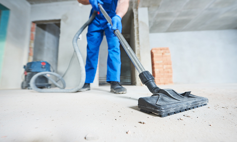 cleaning post-construction debris and dust | construction clean up services