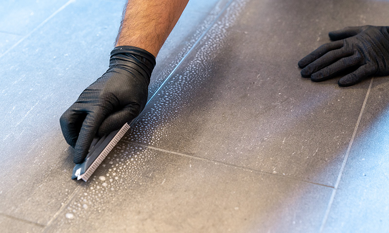 best way to clean kitchen wall tile grout