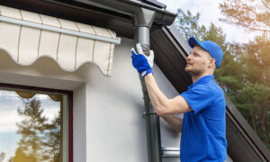 Install Gutters, Downspouts, and Drains