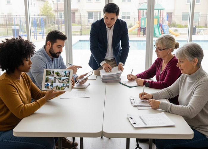 HOA upkeep coordination