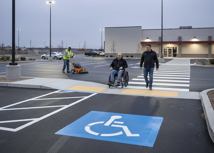 parking lot street sweeper