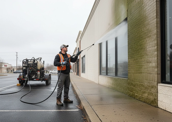Commercial pressure washing